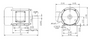TE101 Century 1 hp 1200 RPM 3-Phase 145T Frame TEFC (rigid base) 575V Century Motor # TE101