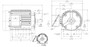 E2204-P Marathon 1 1/2 hp 230/460V 1800 RPM 3-Phase 145T Frame TEFC (rigid base) Motor