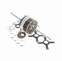 X042 Marathon 1/6 hp 115V 1075 RPM (3 speed) OPAO 48Y Frame Double-Shaft Blower Motor