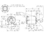 HG690 Marathon 1/4 hp (1 speed) 110/220V 50 Hz 1500 RPM ODP 56Z Frame Resilient Base  Blower Motor