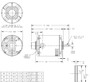 4732 Marathon 1/2 hp (1 speed) 115V 1800 RPM ODP 48Y Frame Split Phase Resilient Base Motor