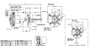 X507 Marathon 1 hp 208-230V 900 RPM OPAO 56Y Frame 3-Phase Commercial Refrigeration Motor