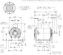 P254 Marathon 1/3 hp 115V 1800 RPM ODP 56 Frame PSC Instant Reversiing Motor