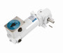 M1125278.00 Leeson 1/4 hp 125 RPM 90 VDC 32 Frame (Right Angle Rigid Base) TENV Wash-Down Gearmotor
