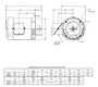 U12S3ACR Nidec 1/2 hp 1200 RPM 56C Frame (No Base) 208-230/460V TEFC 3-Phase Electric Motor
