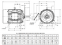 HD40P2H Nidec 40 hp 1800 RPM 324T Frame (Rigid Base) 200-208V TEFC 3-Phase Electric Motor