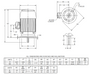 C25P2FSCR Nidec 25 hp 1800 RPM 284TSC Frame (Vertical) 460V TEFC 3-Phase C-Face Motor
