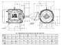 8D40P2C Nidec 40 hp 1800 RPM 324T Frame (Rigid Base) 460V TEFC 3-Phase Inverter Duty Electric Motor