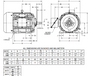 HD30V1BS Nidec 30 hp 3600 RPM 286TS (Rigid Base Cast Iron) 230/460V TEFC Inverter-Duty 3-Phase Motor