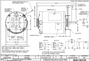 2203 Nidec 1 hp 1075 RPM 208-230/460V 6.5" Dia. (No Base) 1-Speed Enclosed Condenser Motor