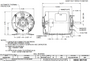 2896 Nidec 1 1/2 hp 1075 RPM 208-230/460V 6.5" Dia. (Resilient Base) 1-Speed TENV Condenser Motor