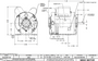 6313 Nidec 3/4 hp 1800 RPM 100-120/200-240V 5.6" Dia. (Base) 1-Speed ODP Belt Drive Motor