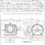 EP00265 TECO Westinghouse 2 hp 1200 RPM 184T Cast Iron 575V TEFC Severe Duty 3-Phase Motor