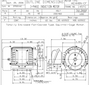 EP0016C TECO Westinghouse 1 hp 1200 RPM 145TC Cast Iron 230/460V TEFC Severe Duty 3-Phase Motor