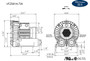 VFZ901A-7W Fuji Regenerative Blower 14.7 hp, 208-230/460V