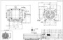 GT0049 Marathon 125 hp 1800 RPM 405T Frame 460V Open Drip Marathon Electric Motor