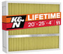 K&N HVC-42025 MERV 11 Washable 4-Inch HVAC Air Filter 20x25x4 Furnace Filter