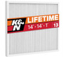 K&N HVC-13-11414 MERV 13 Washable HVAC Air Filter 14x14x1 Reusable AC Filter