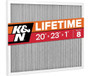 K&N HVC-8-12023 MERV 8 Washable HVAC Air Filter 20x23x1 Reusable Furnace Filter
