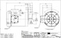 116750.00 Leeson |  1.5 hp 3600 RPM 56C Frame TEFC C-Face (No Base) 230/460V
