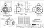 114315.00 Leeson |  3/4 hp 1800 RPM 56C Frame (no base) C-Face 115/208-230V Wash Down Duty