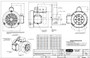 114317.00 Leeson |  1 hp 1800 RPM 56C Frame (no base) C-Face 115/208-230V Wash Down Duty