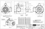 114319.00 Leeson |  1.5 hp 1800 RPM 56C Frame (no base) C-Face 115/208-230V Wash Down Duty