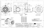 119468.00 Leeson |  1 hp 1800 RPM 56C Frame TEFC (no base) C-Face 208/230-460V Wash Down Duty