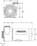 3421821-1A Waterway |  4.5HP 230V 2-Speed Waterway Spa Pump Side Discharge | 48 Frame Executive