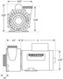 3722021-13 Waterway |  5HP 230V 2-Speed Waterway Spa Pump Side Discharge 2 1/2" inlet  | 56 Frame Executive