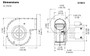 Dayton Model 3FRE9  Blower 72 CFM 3100 RPM 230 Volts 50/60hz.