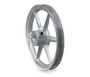 6.00" x 1/2" Single Groove Fixed Bore Die Cast Pulley