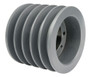 5B44-SD Pulley | 4.75" OD Five Groove "A/B" Pulley / Sheave (bushing not included)