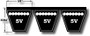 2-5V800-SK Pulley | 8.00" OD Two Groove Pulley / Sheave for 5V Style V-Belt (bushing not included)