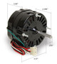 615054 Loren Cook Vent Fan Motor 1/16 hp 1550 RPM 2 Speed 115 Volts
