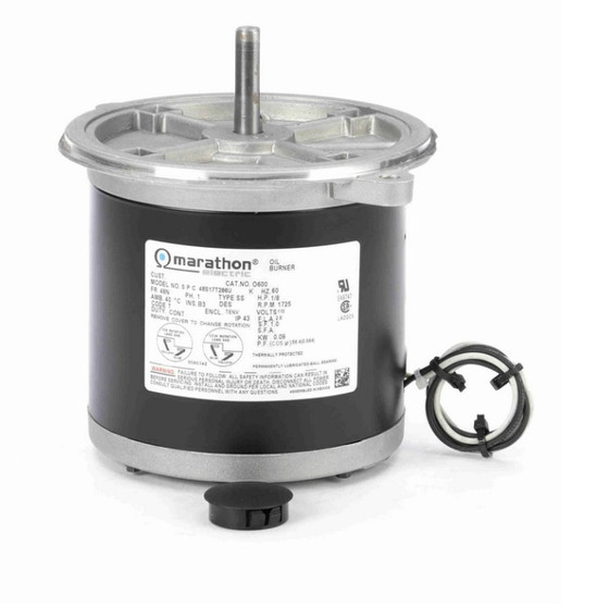 O600 Marathon 1/8 hp (1 speed) 115V 1725 RPM TENV 48N Frame Split