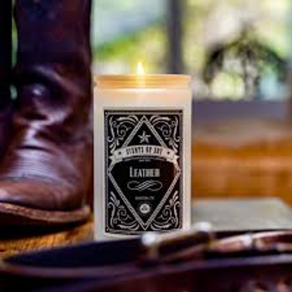 Soy Candle Leather