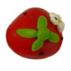 Strawberry Girl Head Clay Beads