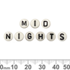 MIDNIGHTS Flat Round Acrylic Alphabet Beads