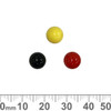 Red/Yellow/Black 8mm Acrylic Round Bead Mix