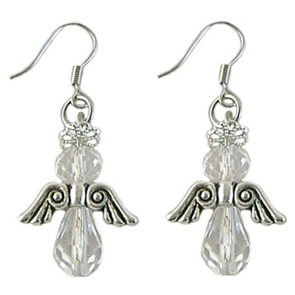 Sparkly Crystal Angel Earrings: Project Instructions