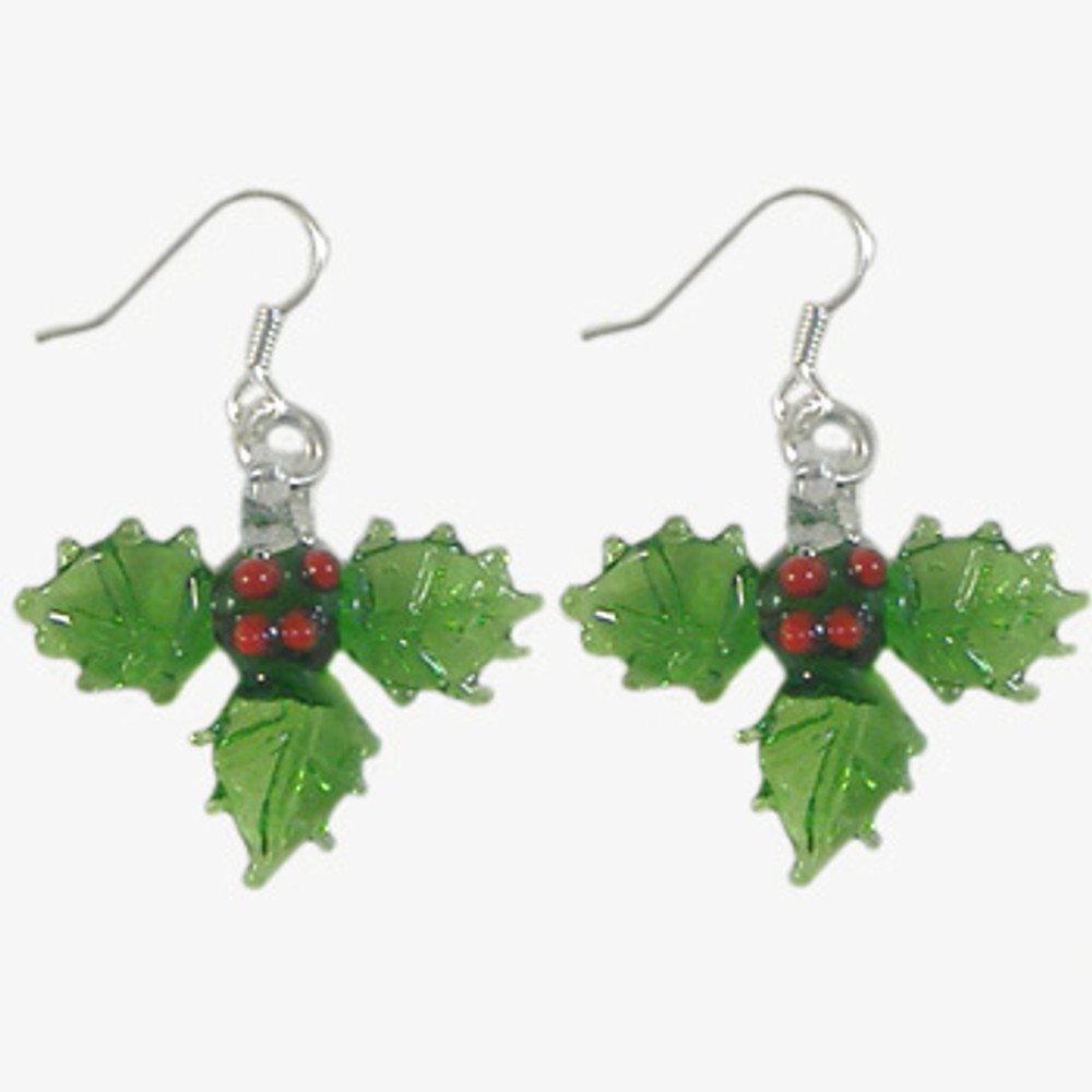 Christmas Holly Earrings: Project Instructions