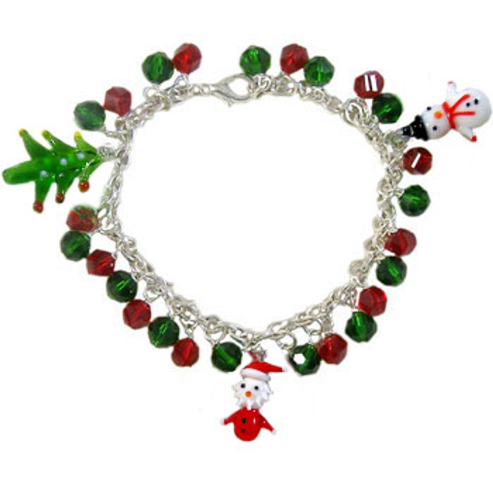 Christmas Glass Charm Bracelet: Project Instructions