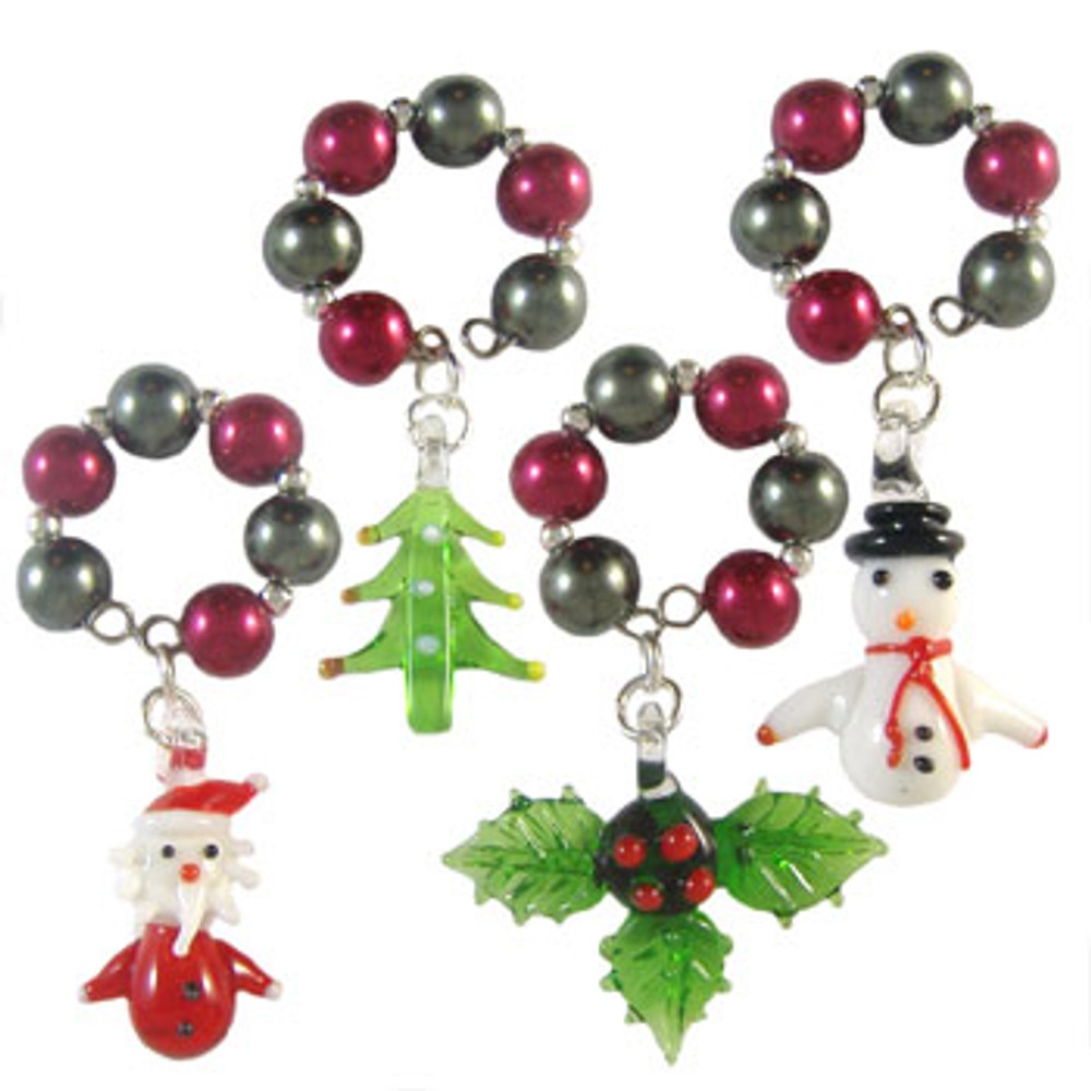 Christmas Wine Glass Charms: Project Instructions