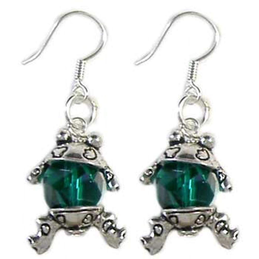 Green Frog Earrings: Project Instructions