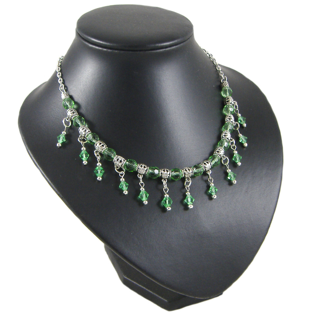 Peppermint Green Crystal Drop Necklace: Project Instructions