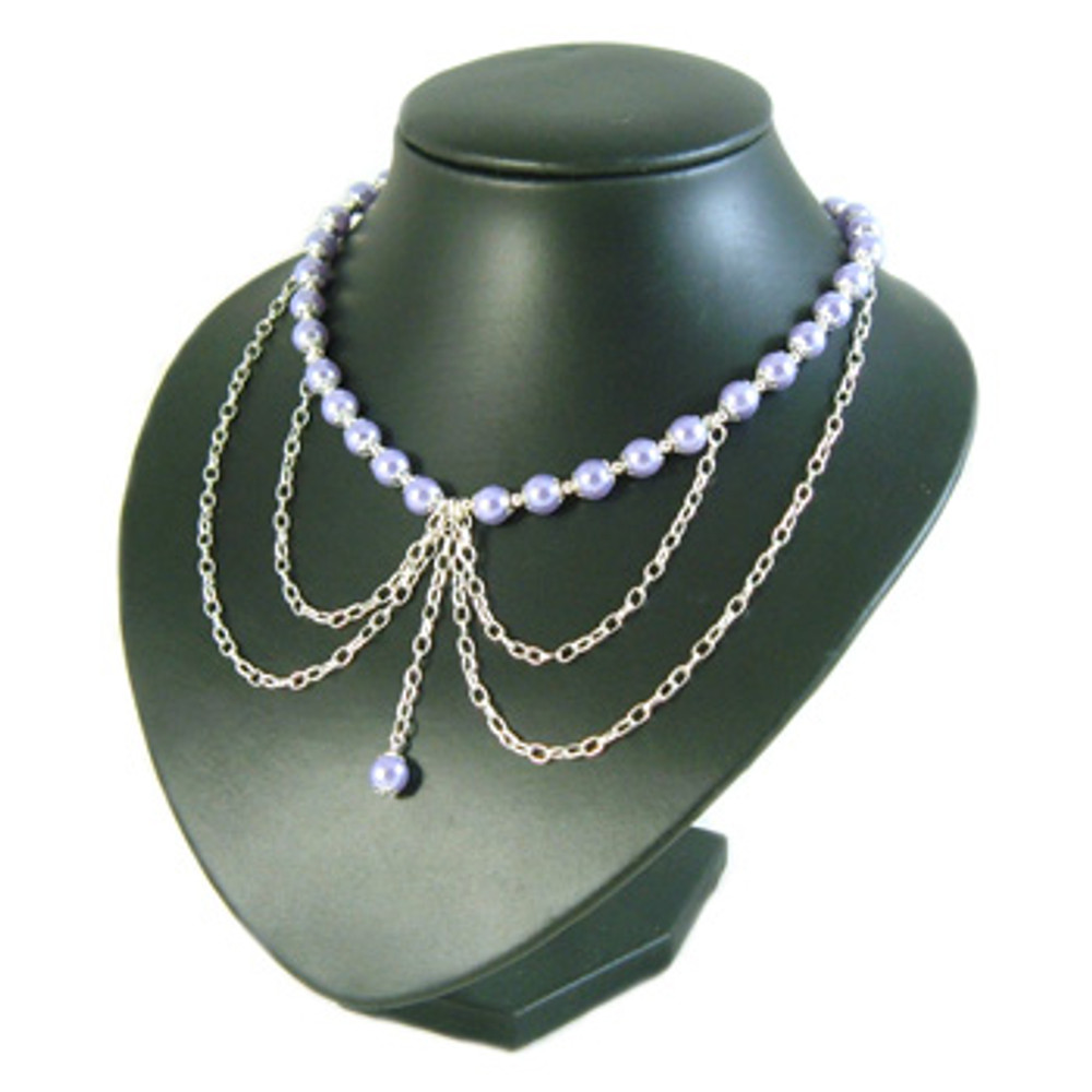 Lavender Gothic Chain Drop Necklace: Project Instructions