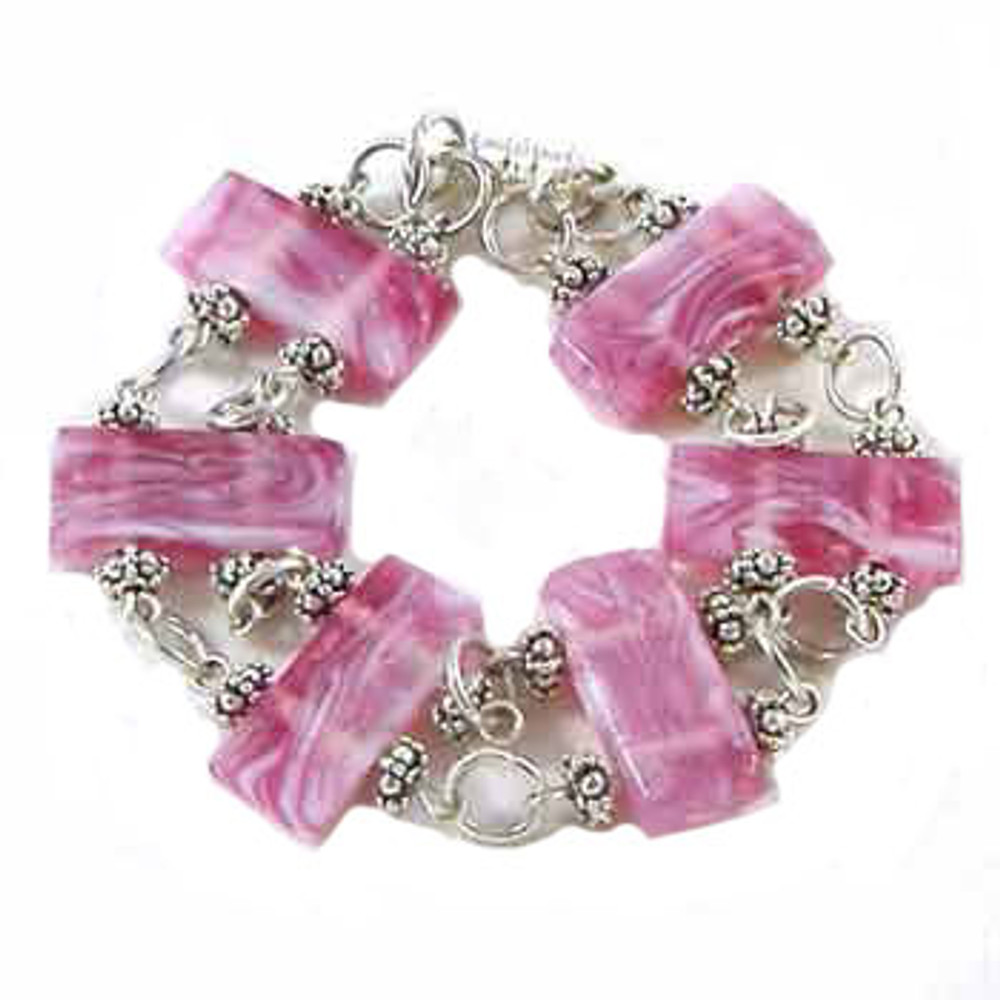 Pink Two Strand Chain Bracelet: Project Instructions