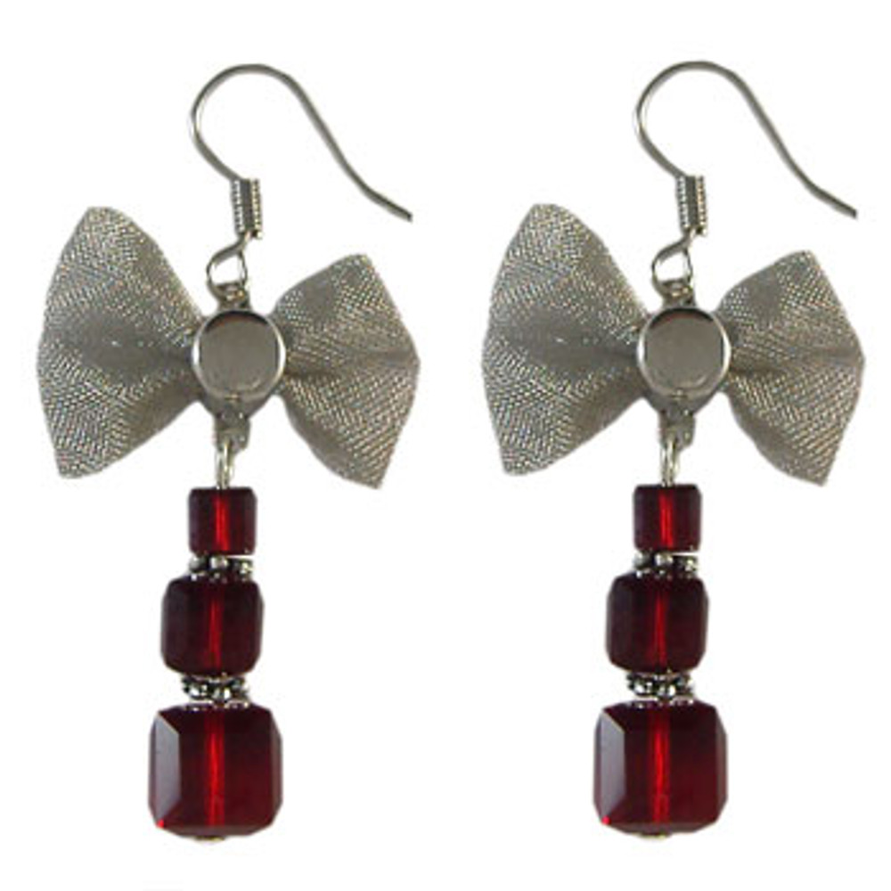 Swarovski Christmas Present Stack Earrings: Project Instructions