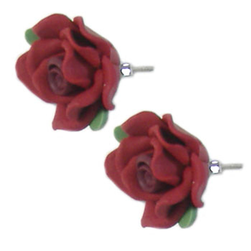 Red Flower Earrings: Project Instructions